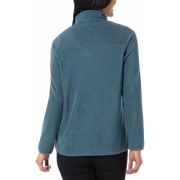 32 Degrees Heat Womens Midweight Snap Arctic Fleece Pullover Midnight Muse XL - Picture 4 of 16